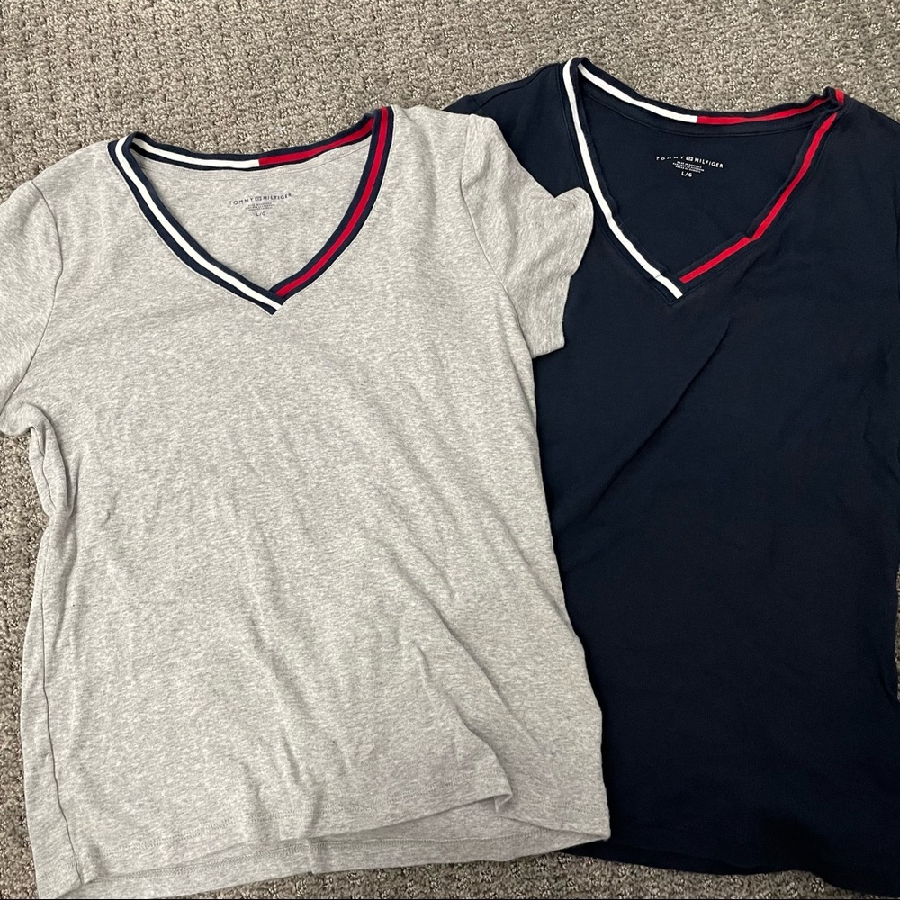 Tommy Hilfiger V-neck shirts duo
